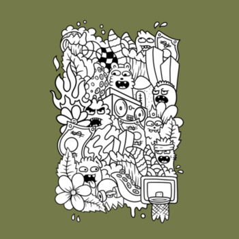 Doodle - KONE - Ethan Koning - Mens Staple T shirt Design