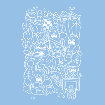 Doodle - White - KONE - Ethan Koning - Kids Youth T shirt Design