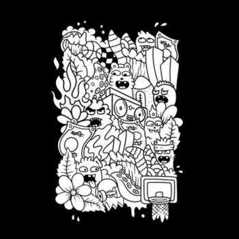 Doodle - KONE - Ethan Koning - Kids Longsleeve Tee Design