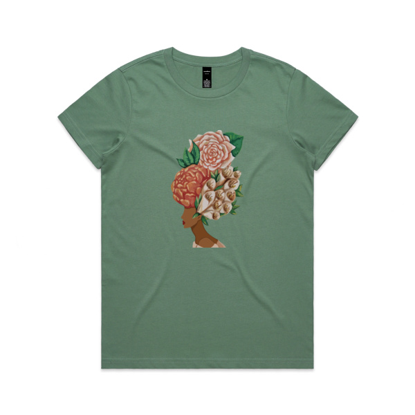 Flower Girl - Sukena Shah - Womens Maple Tee Thumbnail