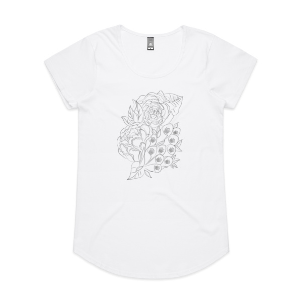 Botanicals - Black - Sukena Shah - Womens Mali Tee Thumbnail