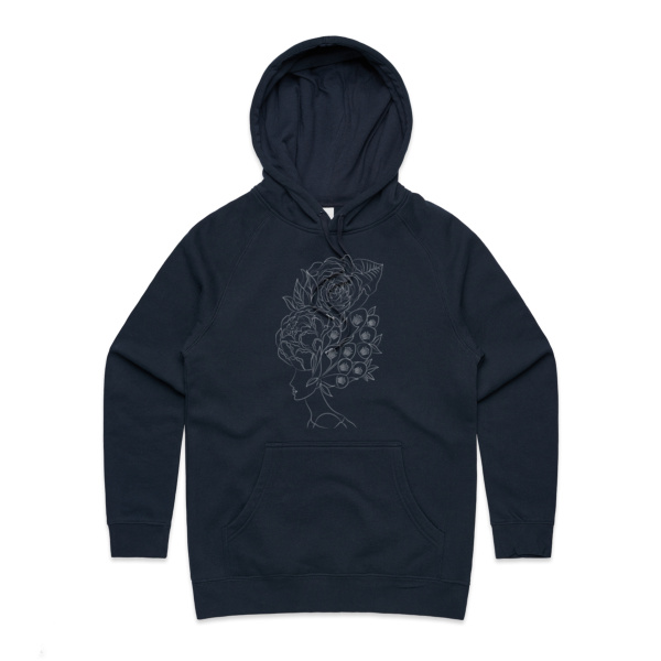 Flower Girl - White - Sukena Shah - Womens Supply Hood Thumbnail