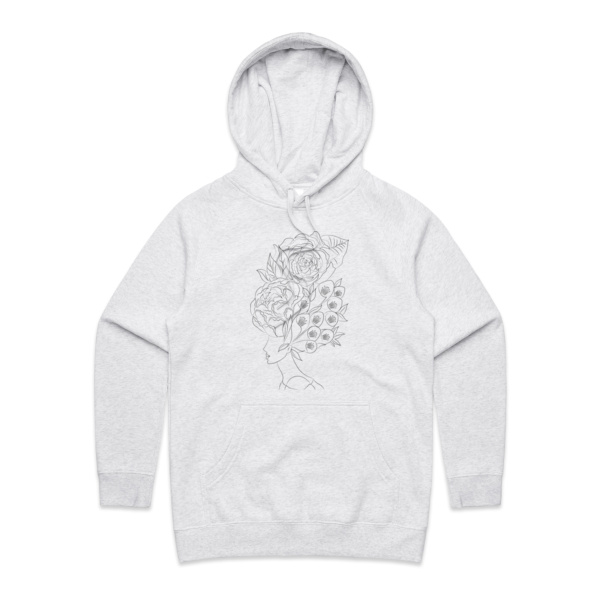 Flower Girl - Black - Sukena Shah - Womens Supply Hood Thumbnail