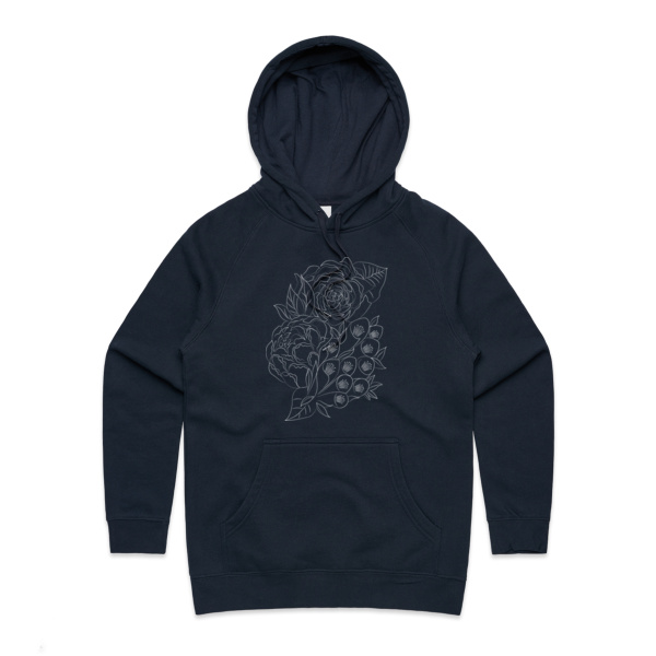 Botanicals - White - Sukena Shah - Womens Supply Hood Thumbnail