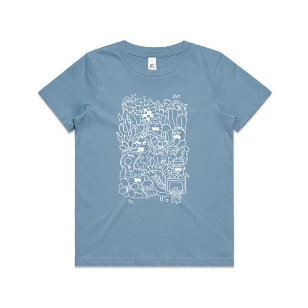 Doodle - White - KONE - Ethan Koning - Kids Youth T shirt Thumbnail