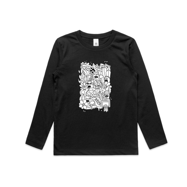 Doodle - KONE - Ethan Koning - Kids Longsleeve Tee Thumbnail